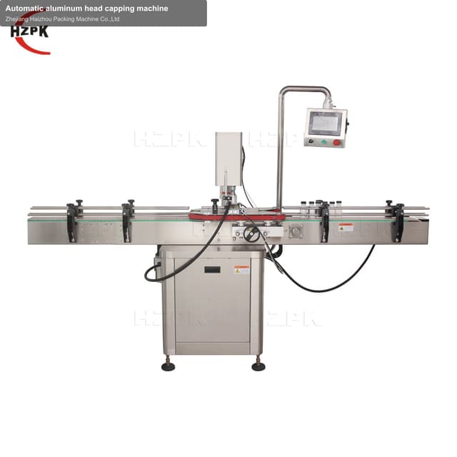 Automatic aluminum head capping machine