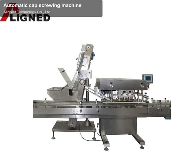 Automatic cap screwing machine