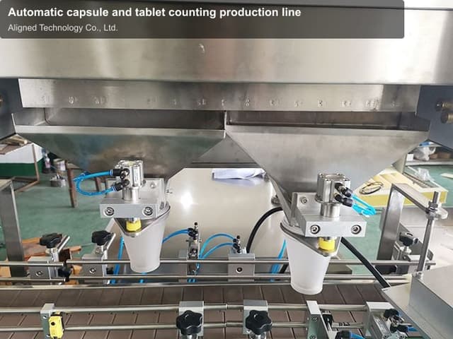 Automatic capsule and tablet counting production line