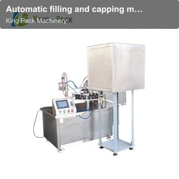 Automatic filling and capping machine