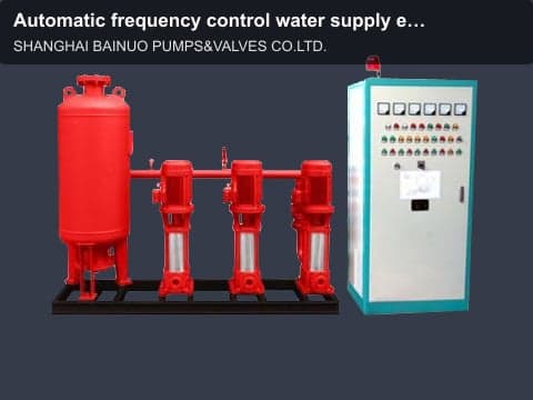 Automatic frequency control water supply equipment Fire