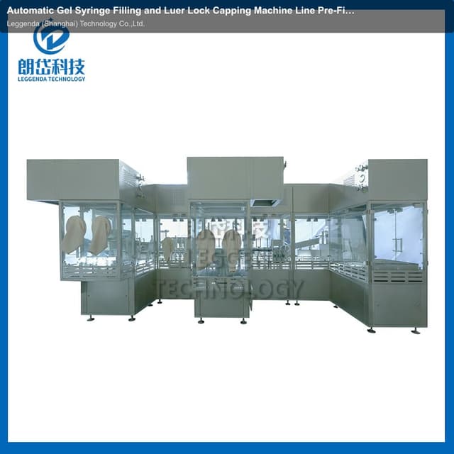 Automatic Gel Syringe Filling and Luer Lock Capping Machine Line Pre-Filled Syringe Filling Plugging