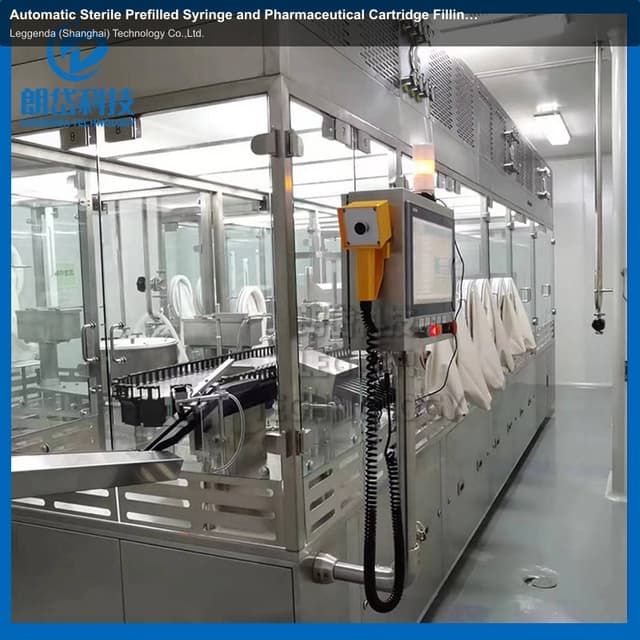 Automatic Sterile Prefilled Syringe and Pharmaceutical Cartridge Filling Machine