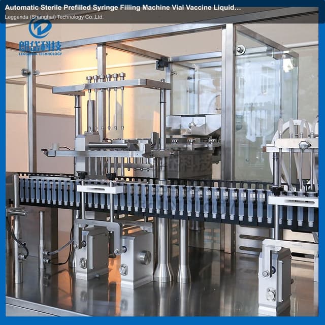 Automatic Sterile Prefilled Syringe Filling Machine Vial Vaccine Liquid Bottles Gel Filling Machine