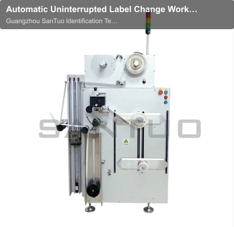Automatic Uninterrupted Label Change Workstation