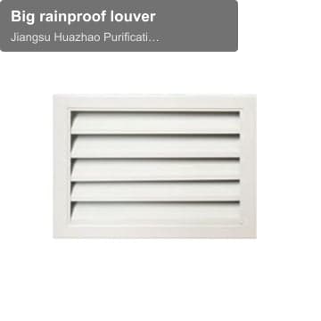 Big rainproof louver