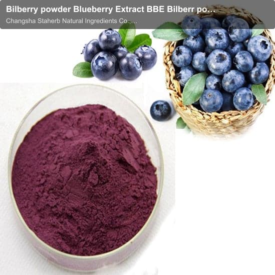 Bilberry powder Blueberry Extract BBE Bilberr powder
