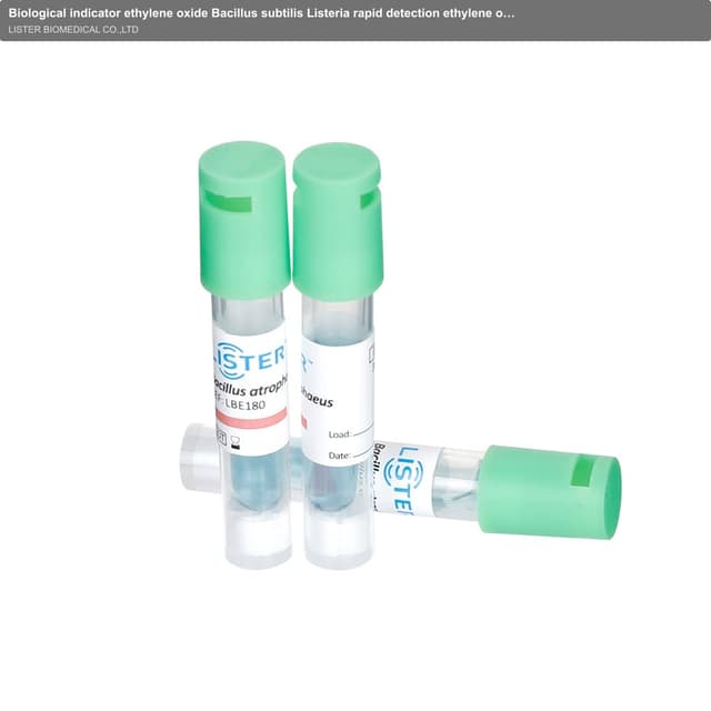 Biological indicator ethylene oxide Bacillus subtilis Listeria rapid detection ethylene oxide sterilization