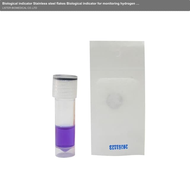 Biological indicator Stainless steel flakes Biological indicator for monitoring hydrogen peroxide space sterilization
