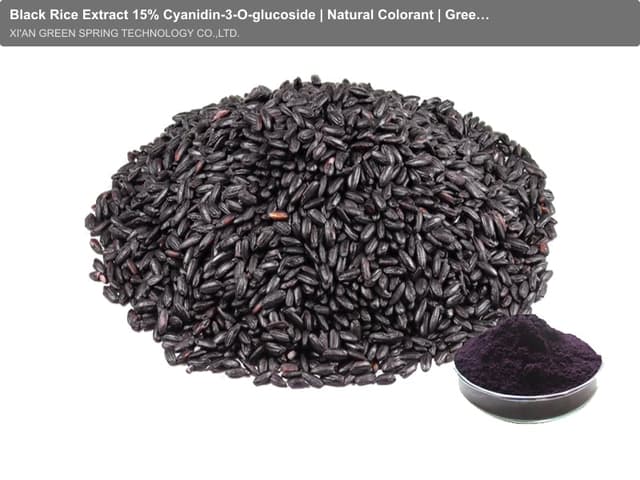 Black Rice Extract 15% Cyanidin-3-O-glucoside | Natural Colorant | Green Spring Technology