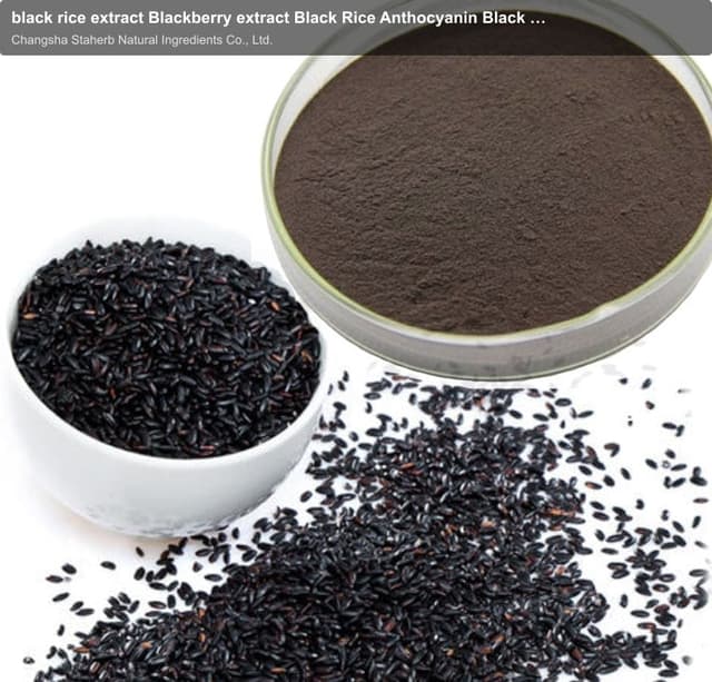 black rice extract Blackberry extract Black Rice Anthocyanin Black rice P.E