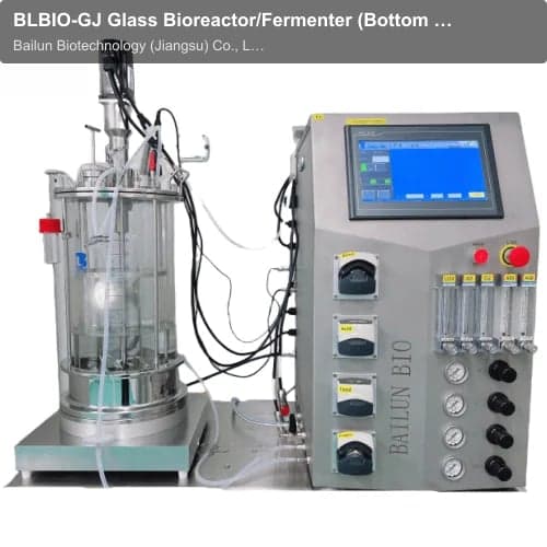 BLBIO-GJ Glass Bioreactor/Fermenter (Bottom heating)