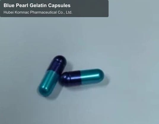 Blue Pearl Gelatin Capsules