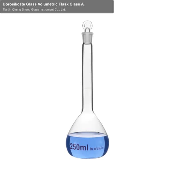 Borosilicate Glass Volumetric Flask Class A