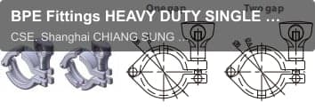 BPE Fittings HEAVY DUTY SINGLE PIN CLAMP