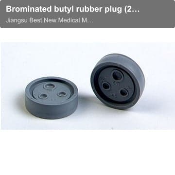 Brominated butyl rubber plug (28BF) for injection