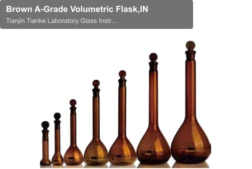 Brown A-Grade Volumetric Flask,IN