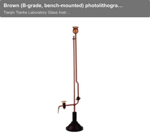 Brown (B-grade, bench-mounted) photolithographymicro-titer plate