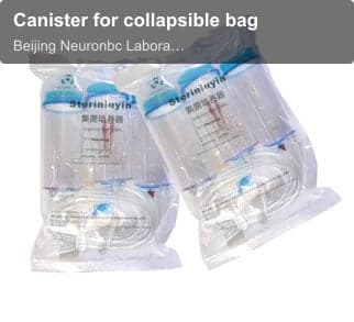 Canister for collapsible bag