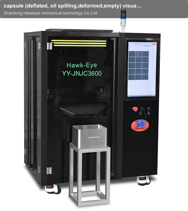 capsule (deflated, oil spilling,deformed,empty) visual inspection machine