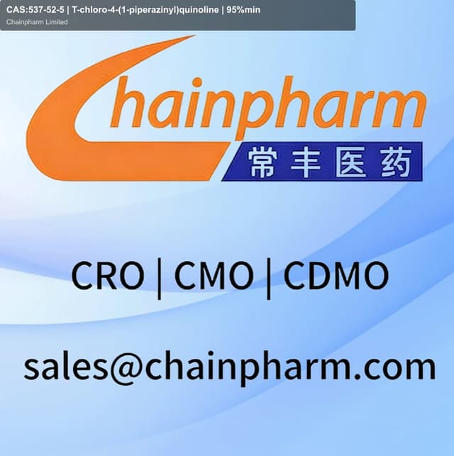 CAS:537-52-5 | T-chloro-4-(1-piperazinyl)quinoline | 95%min