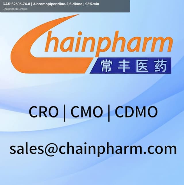 CAS:62595-74-8 | 3-bromopiperidine-2,6-dione | 98%min