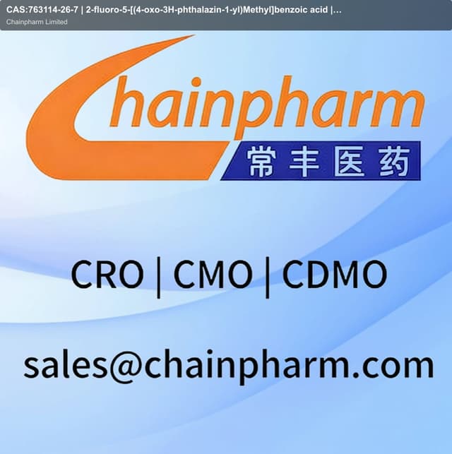CAS:763114-26-7 | 2-fluoro-5-[(4-oxo-3H-phthalazin-1-yl)Methyl]benzoic acid | 98%min