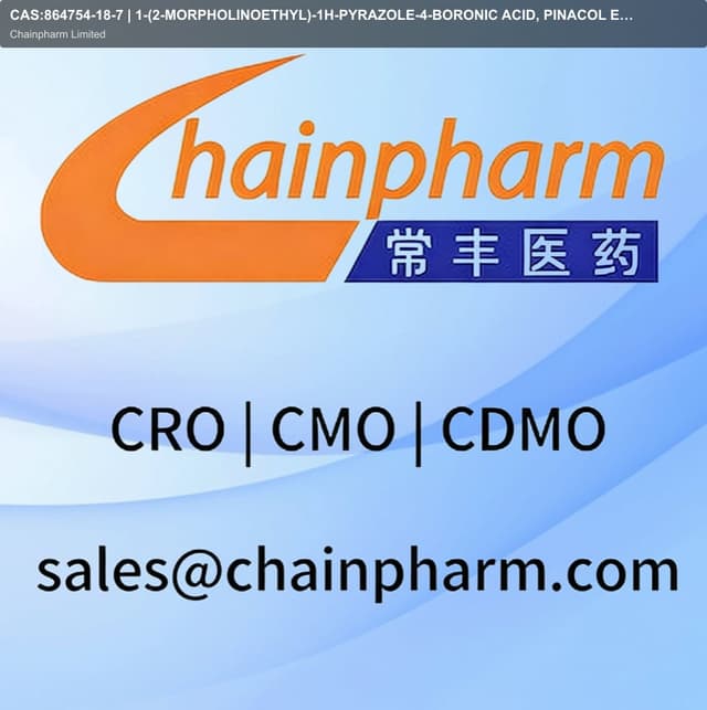 CAS:864754-18-7 | 1-(2-MORPHOLINOETHYL)-1H-PYRAZOLE-4-BORONIC ACID, PINACOL ESTER | 98%min