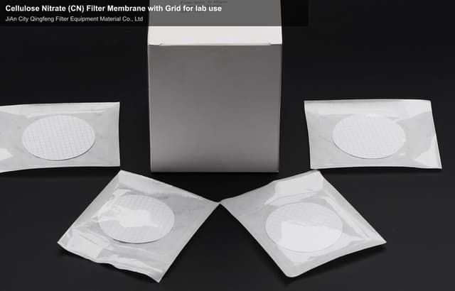 Cellulose Nitrate (CN) Filter Membrane with Grid for lab use