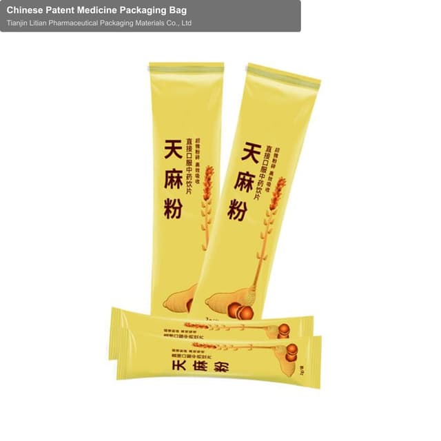 Chinese Patent Medicine Packaging Bag