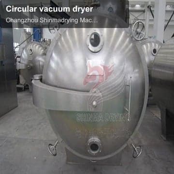Circular vacuum dryer