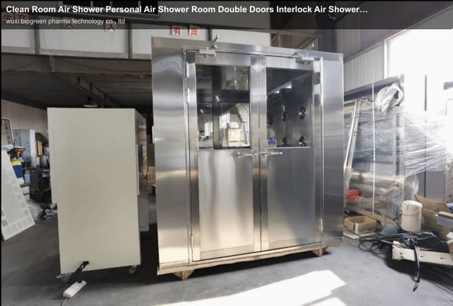 Clean Room Air Shower Personal Air Shower Room Double Doors Interlock Air Shower for Cleanroom
