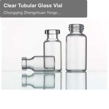 Clear Tubular Glass Vial