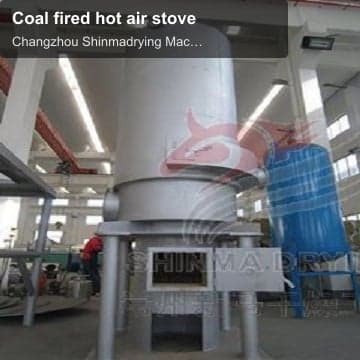 Coal fired hot air stove