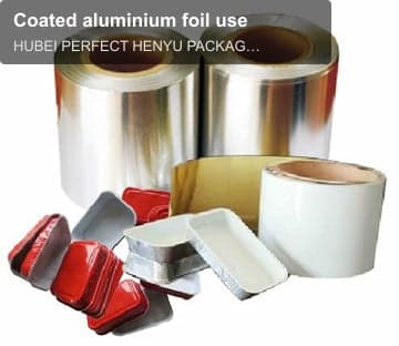 Coated aluminium foil use