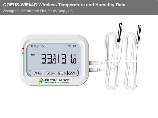 COEUS-WiFi/4G Wireless Temperature and Humidity Data Logger