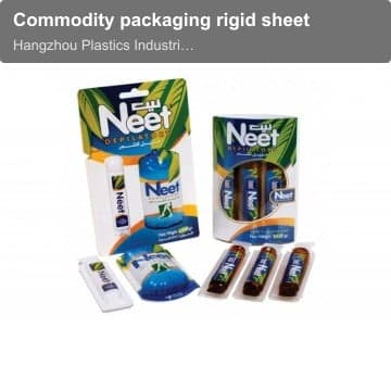 Commodity packaging rigid sheet