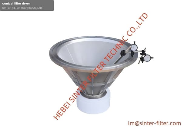 conical filter dryer
