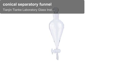 conical separatory funnel