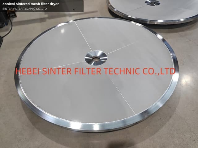 conical sintered mesh filter dryer