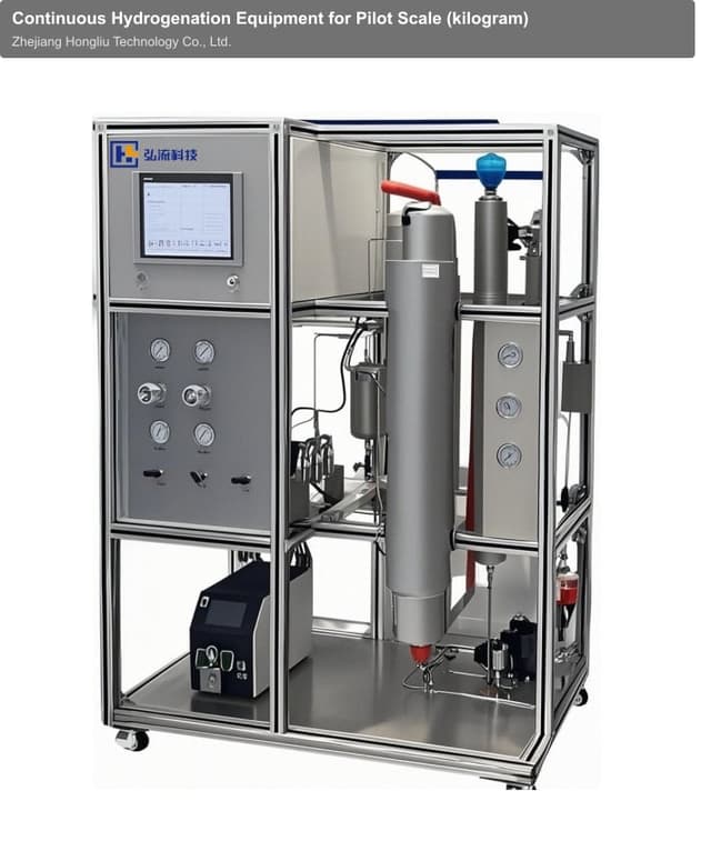 Continuous Hydrogenation Equipment for Pilot Scale (kilogram)