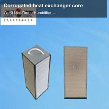 Corrugated heat exchanger core