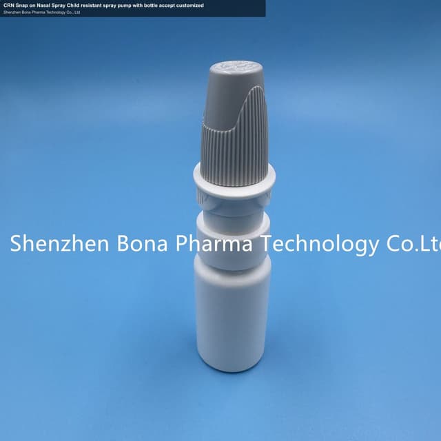 CRN Snap on Nasal Spray Child resistant spray pump with bottle accept customized