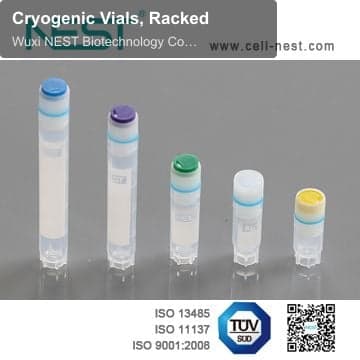 Cryogenic Vials, Racked