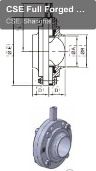 CSE Full Forged Butterfly Valve CSE G TYPE DIN WELD/WELD BUTTERFLY VALVE