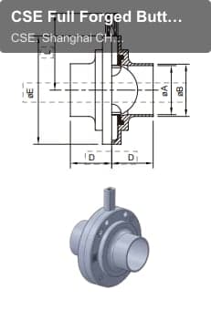 CSE Full Forged Butterfly Valves DIN WELD BUTTERFLY VALVE