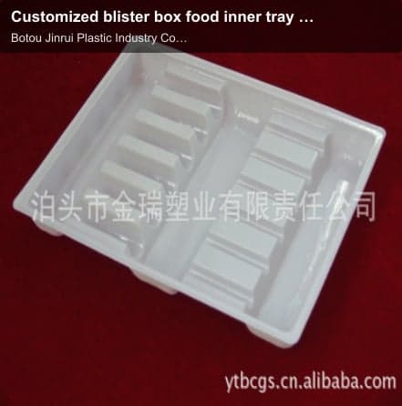 Customized blister box food inner tray Customized export blister tray PVC plastic box Plastic tray