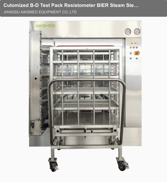 Cutomized B-D Test Pack Resistometer BIER Steam Sterilzer
