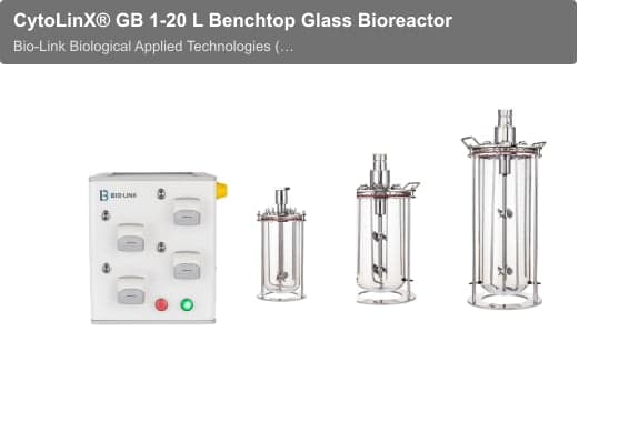 CytoLinX® GB 1-20 L Benchtop Glass Bioreactor