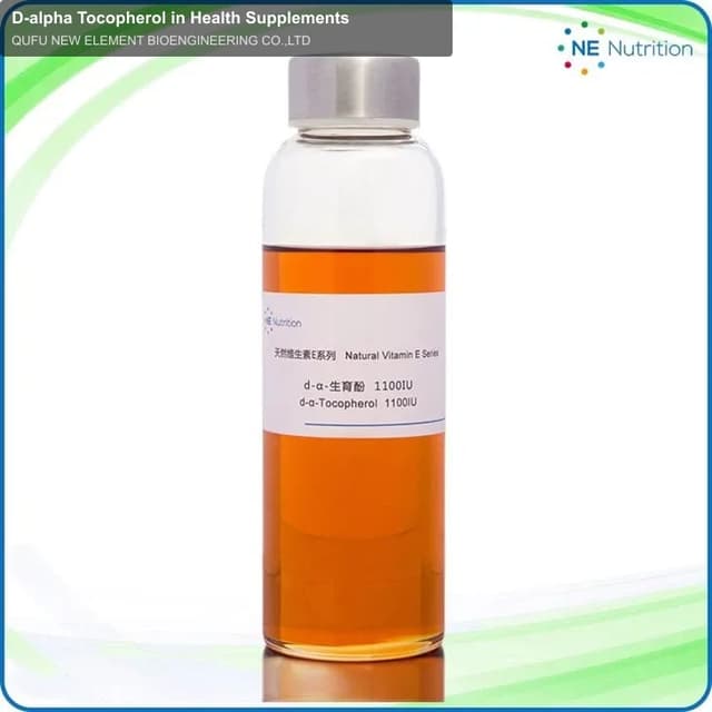 D-alpha Tocopherol in Health Supplements